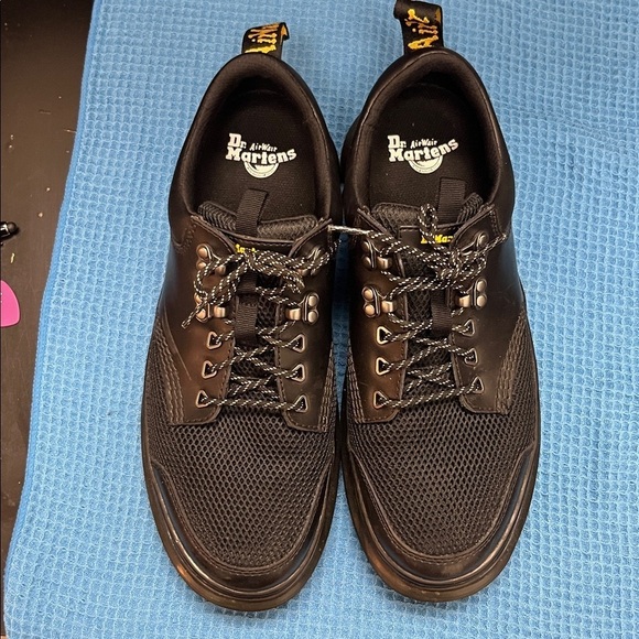 Dr. Martens Black Leather and Mesh Derbys main image 5